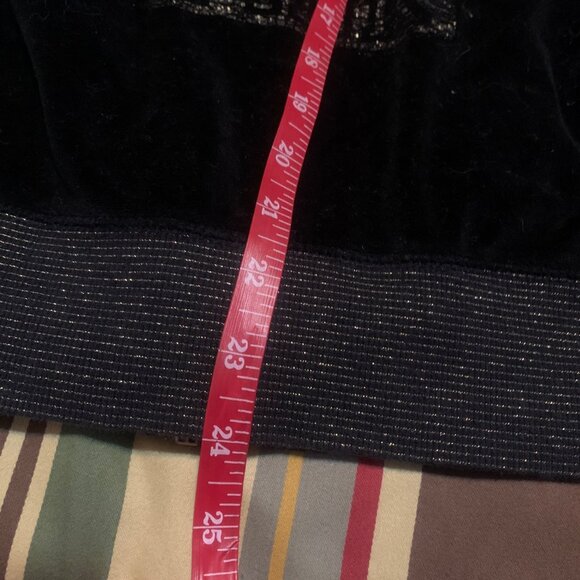 VTG Y2K Pink Victoria’s Secret Hoodie Black Velvet Faux Fur Lined Hoodie UWV Sz - Picture 9 of 12